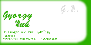 gyorgy muk business card